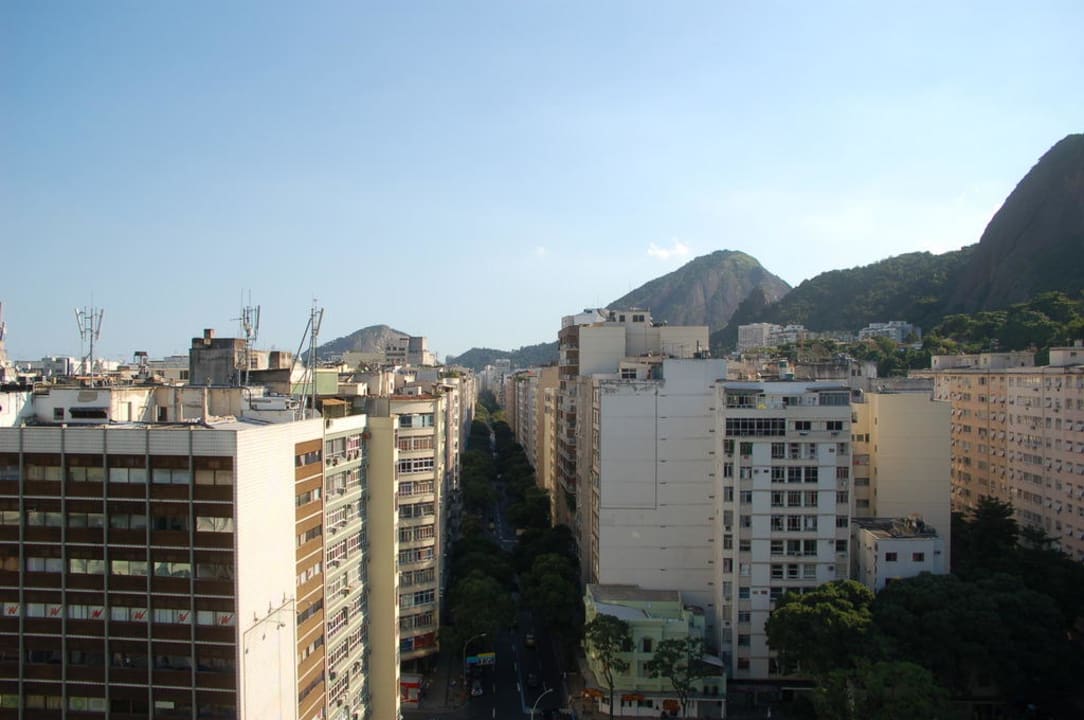 Blick vom Dach in Richtung Westen Augusto's Rio Copa Hotel
