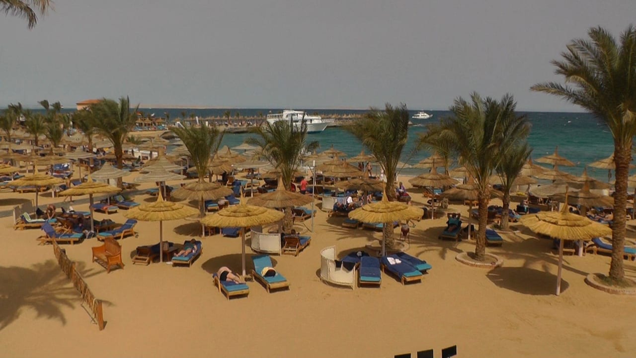 Blick von Terrasse Beach Albatros Resort