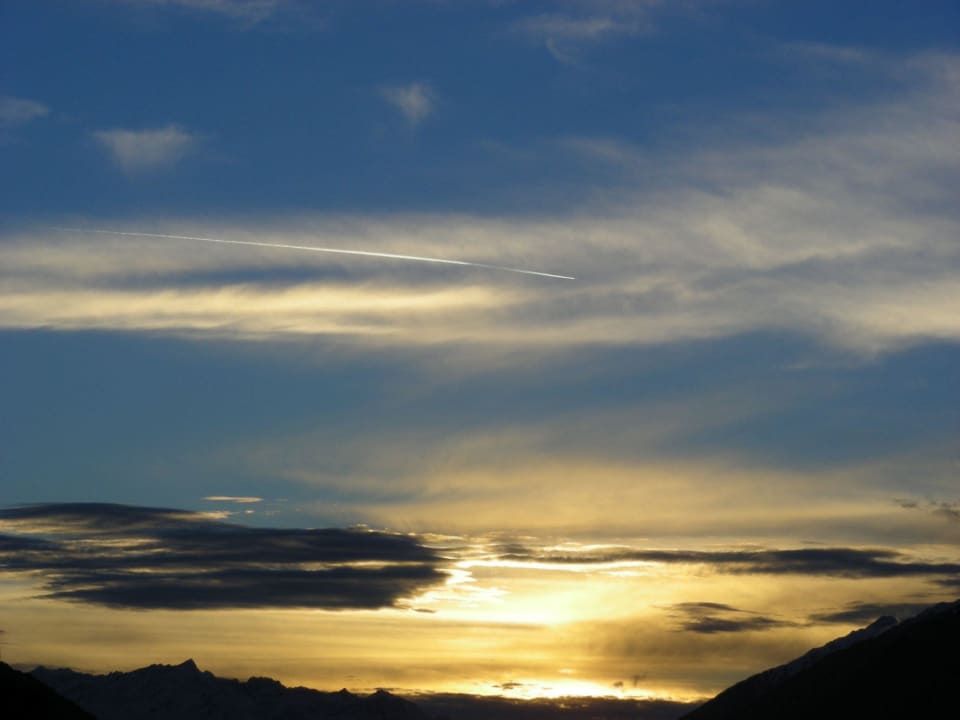 Sonnenuntergang Pension Hahnenkamm
