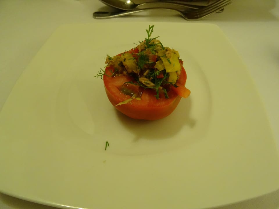 Vorspeise Fischrestaurant Cleopatra Luxury Resort Makadi Bay