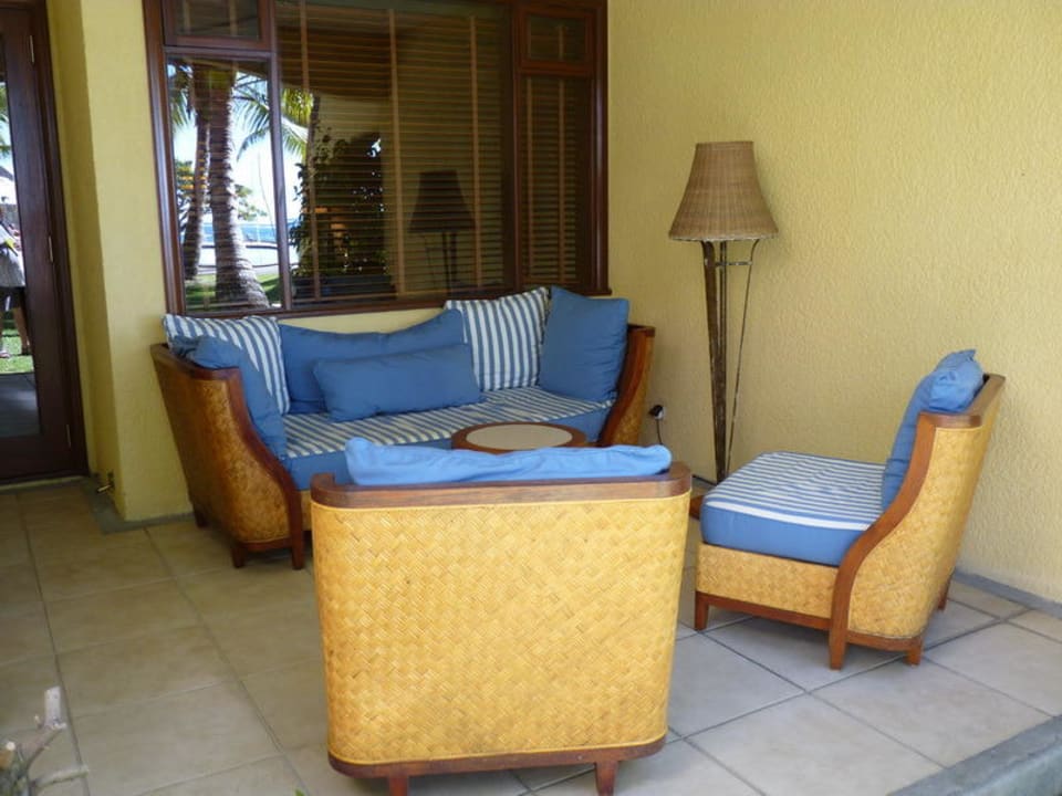 Terrasse der Junior-Suite Constance Belle Mare Plage