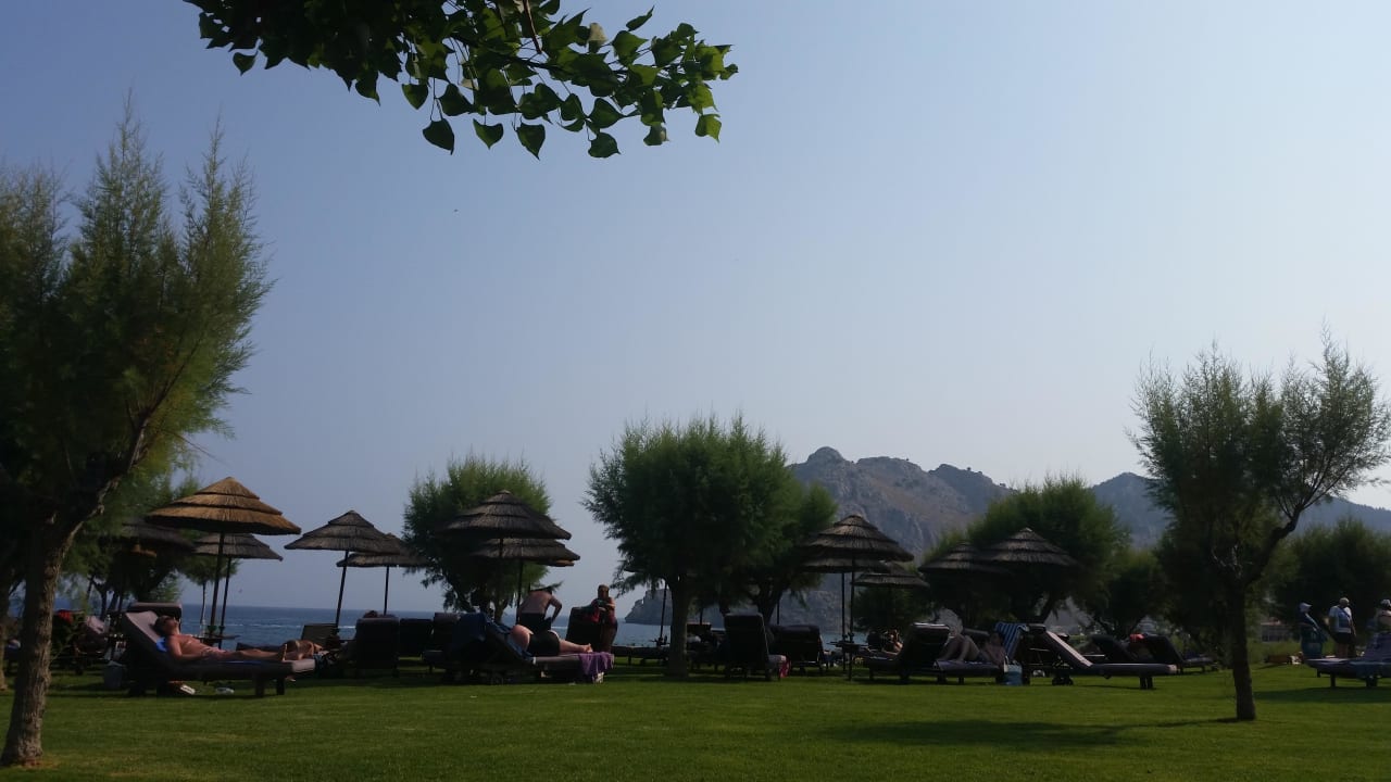 Ausblick von den Liegen Atlantica Imperial Resort