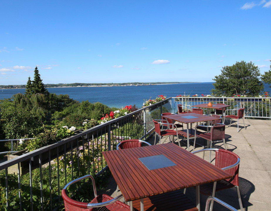 Blick auf die Eckernförder Bucht Hotel Alte Fischereischule