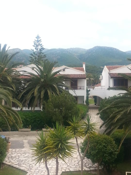 Blick vom Balkon Acharavi Beach Hotel