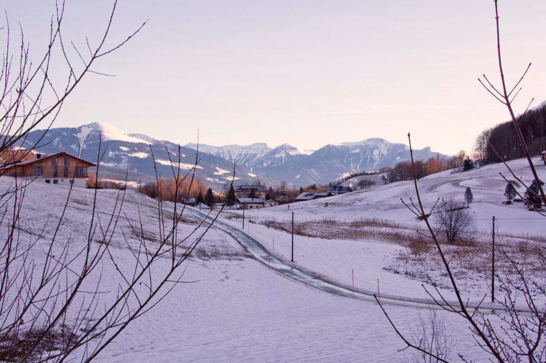 Blick vom Balkon  Pension Lehnhäusl