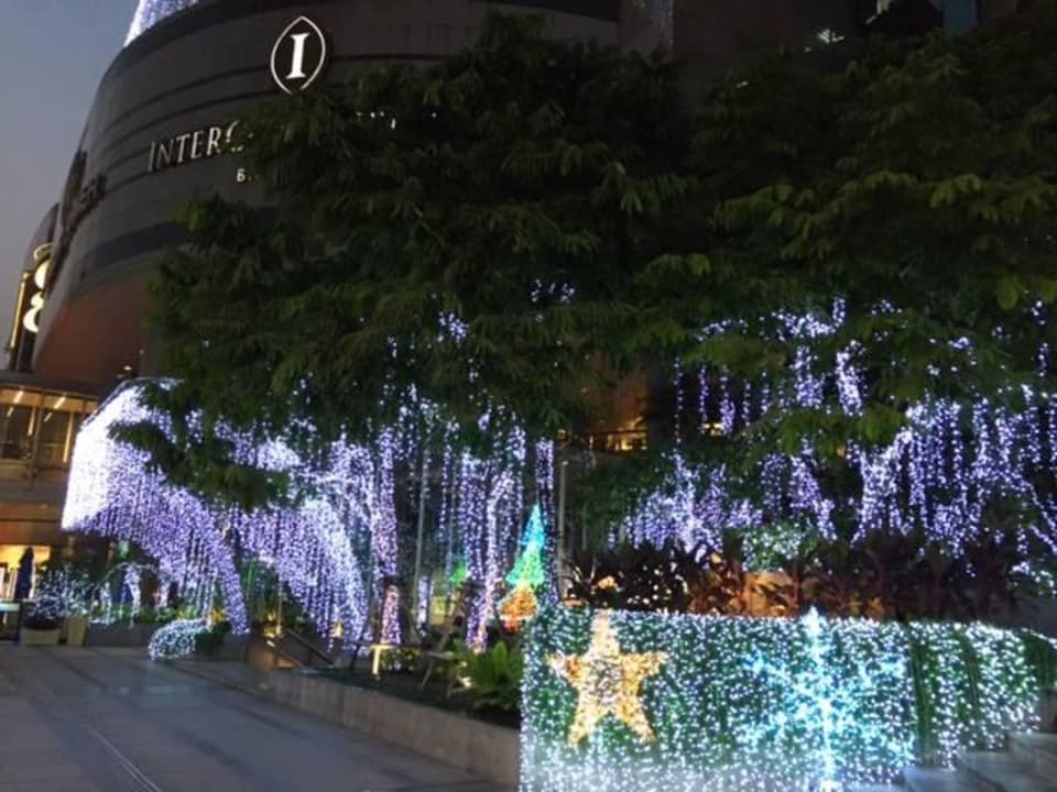 Christmas decoration outside InterContinental Bangkok