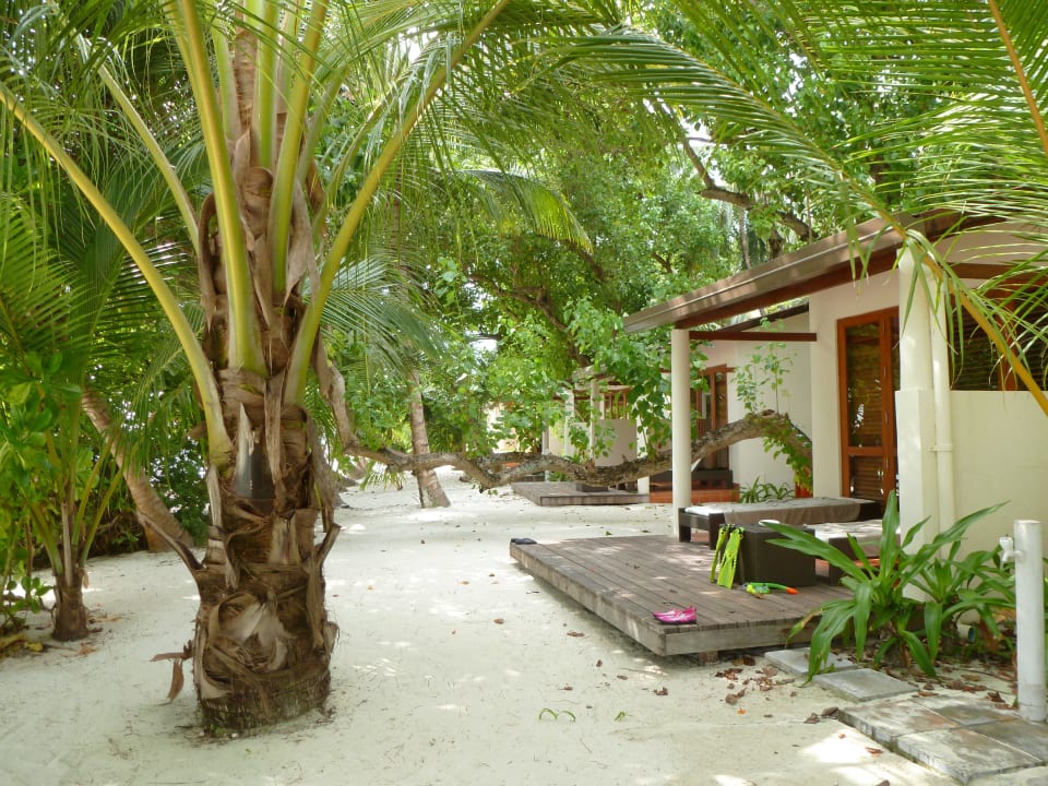 Die Beach Delux Villen am ende der Insel / Riff Kuramathi Maldives