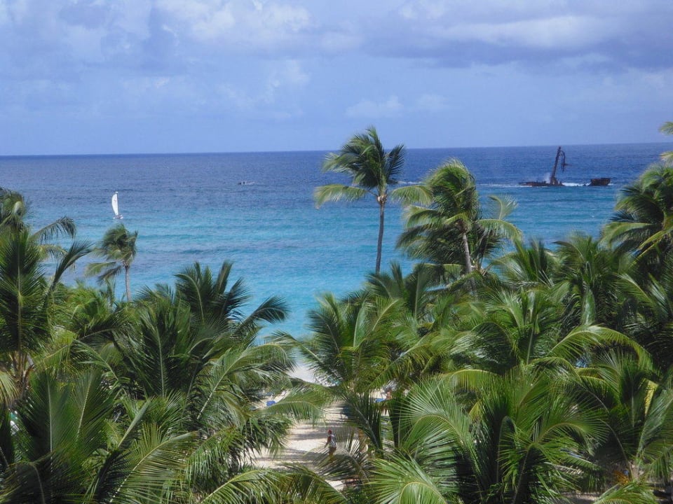 Meersicht von oben Hotel Riu Palace Punta Cana