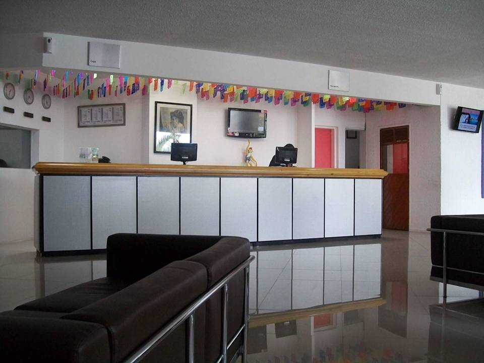 Lobby, recepción Hotel San Felipe Mision Oaxaca