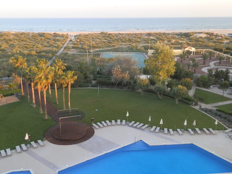 Sonnenuntergang, Blick vom Balkon Ozadi Altura Beach Resort