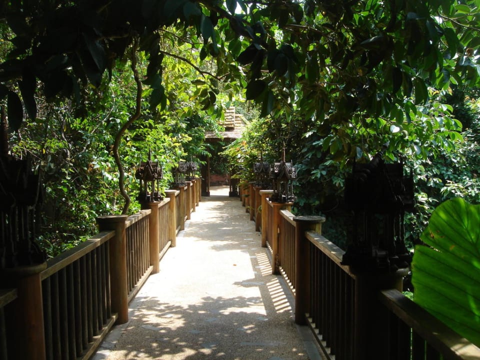 Der Weg ins Zimmer führt auch mal über eine Brücke Santhiya Koh Phangan Resort & Spa