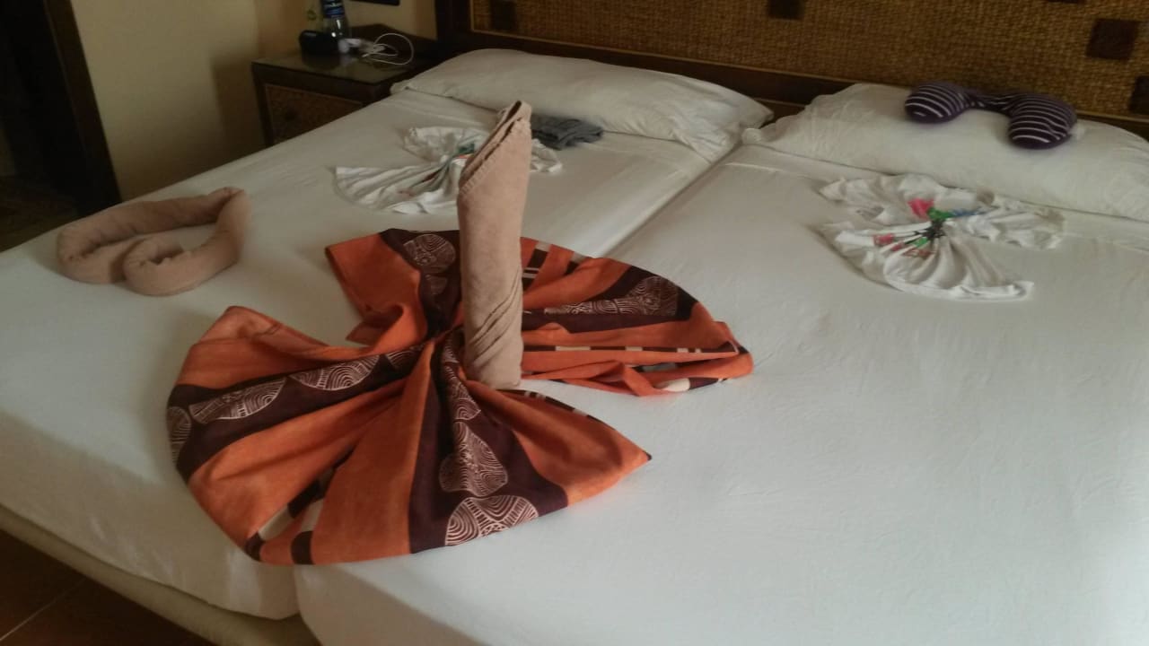 Bett, nachdem es aufgeräumt wurd Hotel Riu Touareg