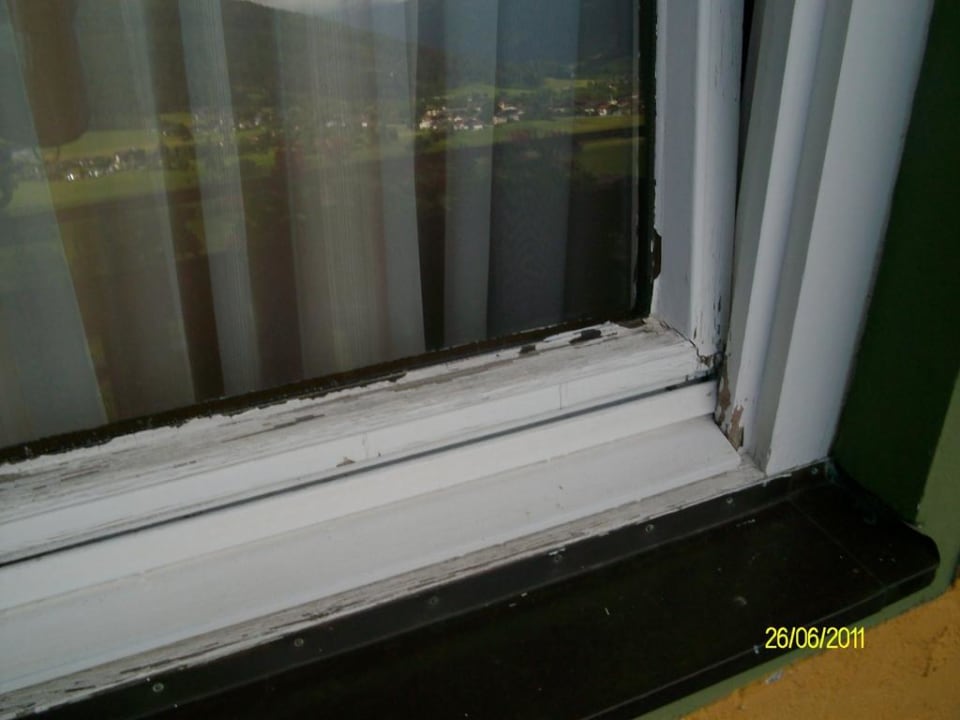 So sehen die Fenster aus  Hotel Gasthof Stegerbräu