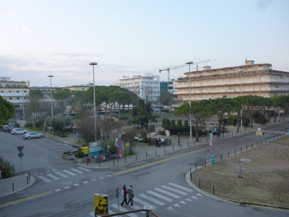 Blick vom Zimmerbalkon Hotel Colonna