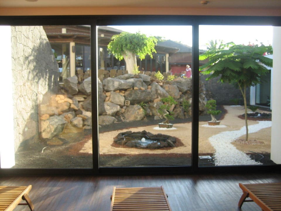 Blick aus dem Saunaruheraum allsun App.-Hotel Albatros