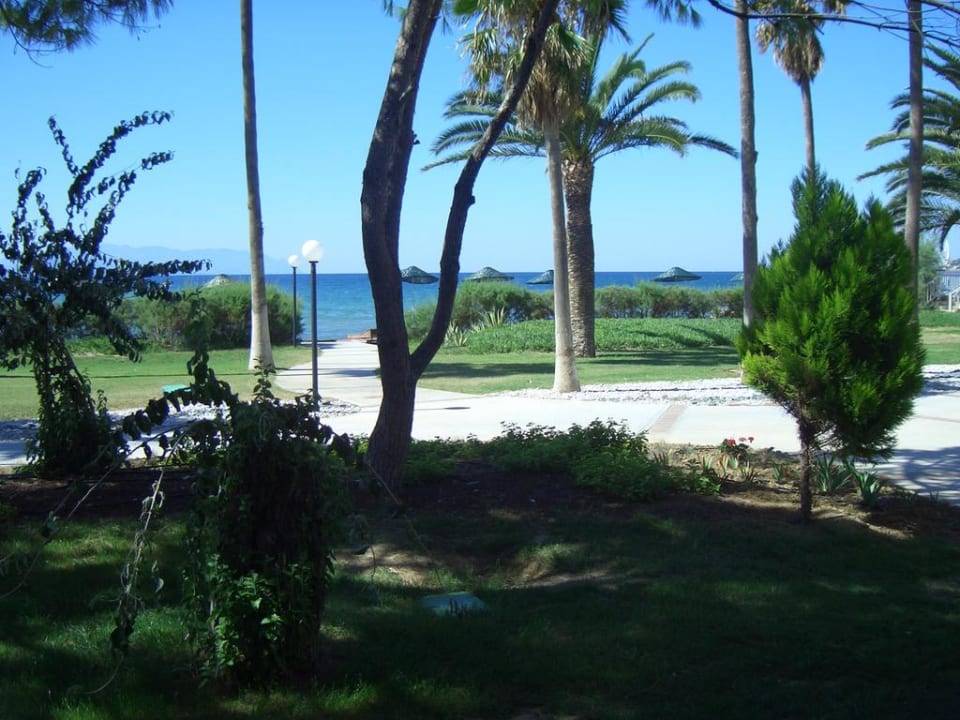 Ausblick von unserer Terrasse Ephesia Holiday Beach Club