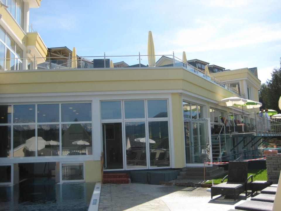 Dachterrasse und Außenpool beheizt Dilly - Das Nationalpark Resort