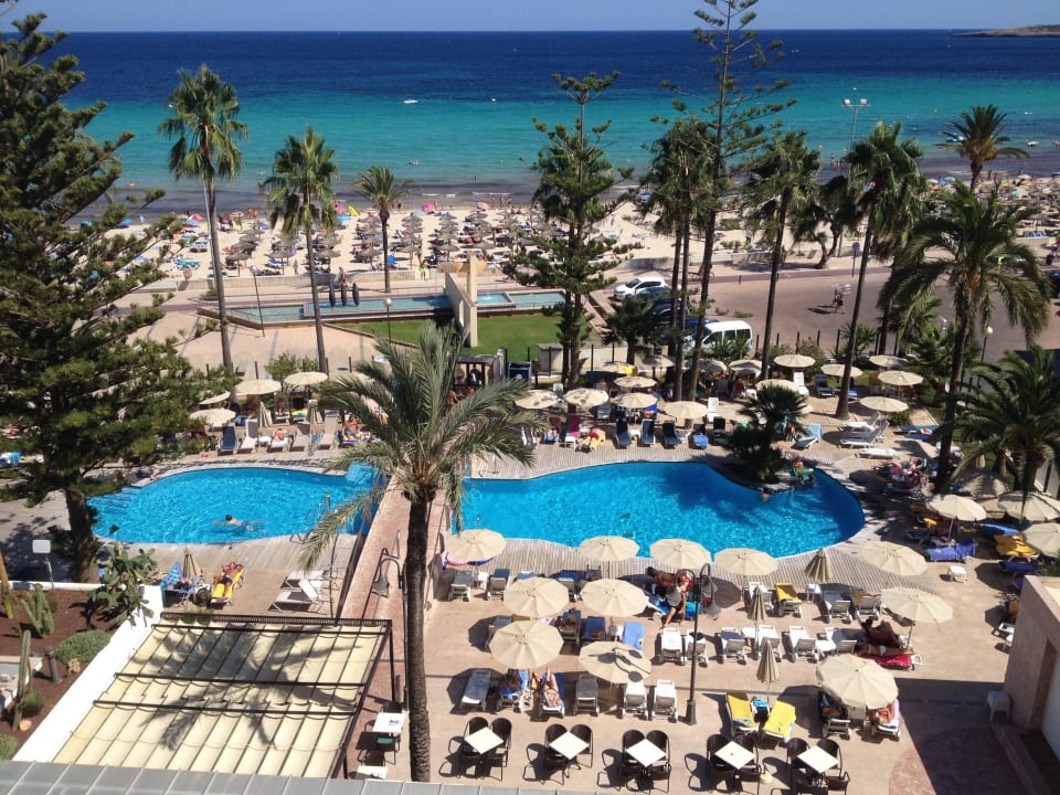 Aussicht aus unserem Zimmer CM Playa del Moro