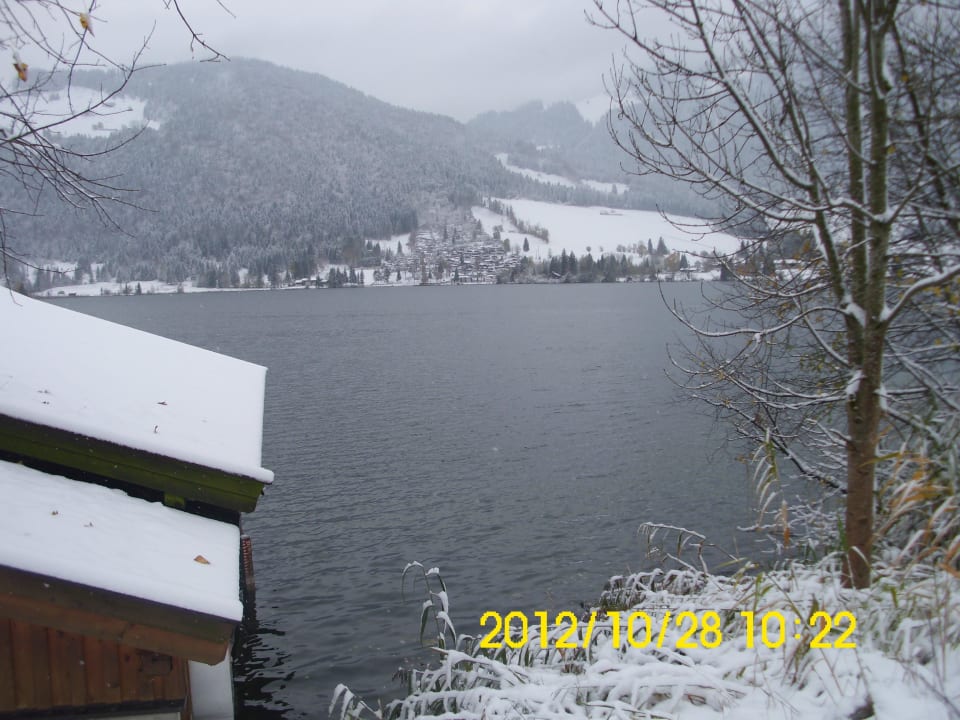 Der Walchsee vom Hotelgarten Hotel Bellevue am See