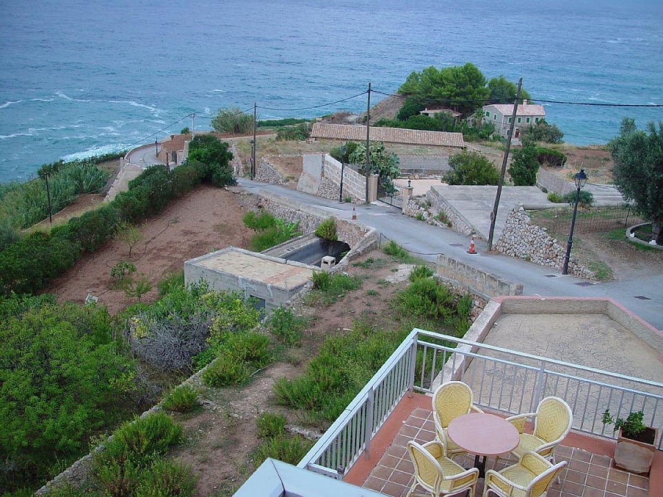 Vom Balkon nach rechts Hotel Sa Coma de Banyalbufar