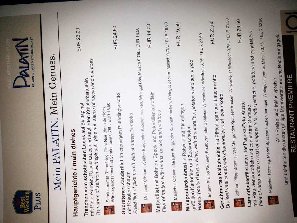 Zimmerinfo/Mappe/Preise/Möglichkeiten/etc. Best Western Plus Palatin Kongresshotel