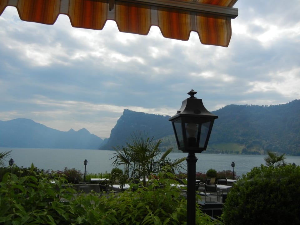 Blick zum Vierwaldstätter See Seehotel Kastanienbaum