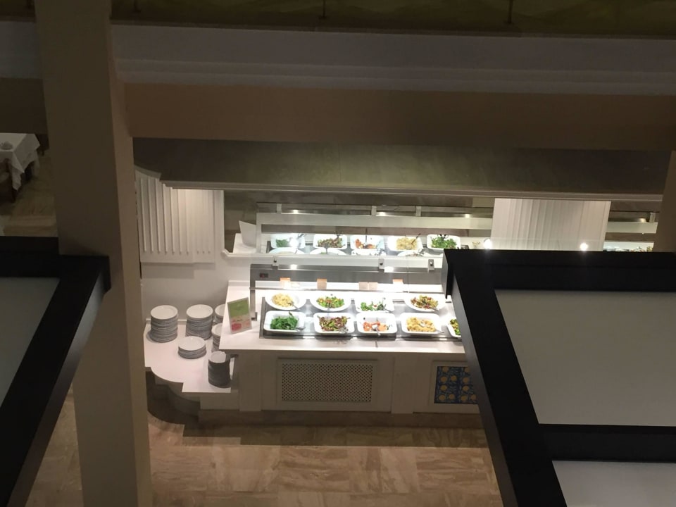 Teil des Buffets - von oben Hipotels Playa la Barrosa