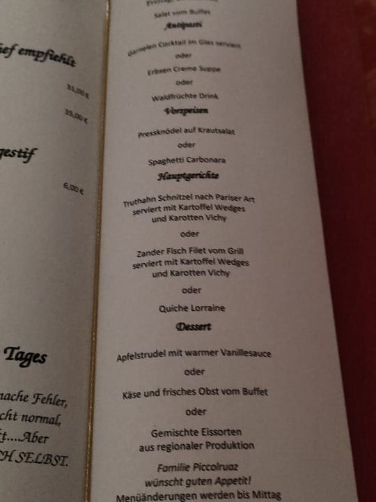 Gastro Hotel Chalet Tianes