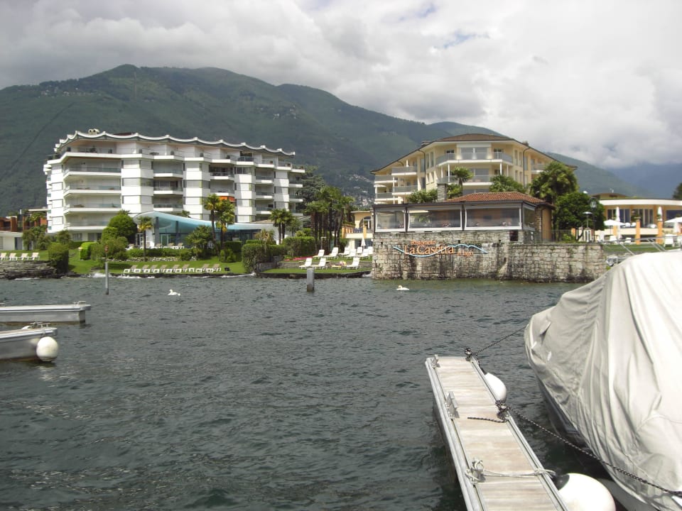 Hotel Eden Roc und Marina vom Bootssteg aus Hotel Eden Roc Ascona