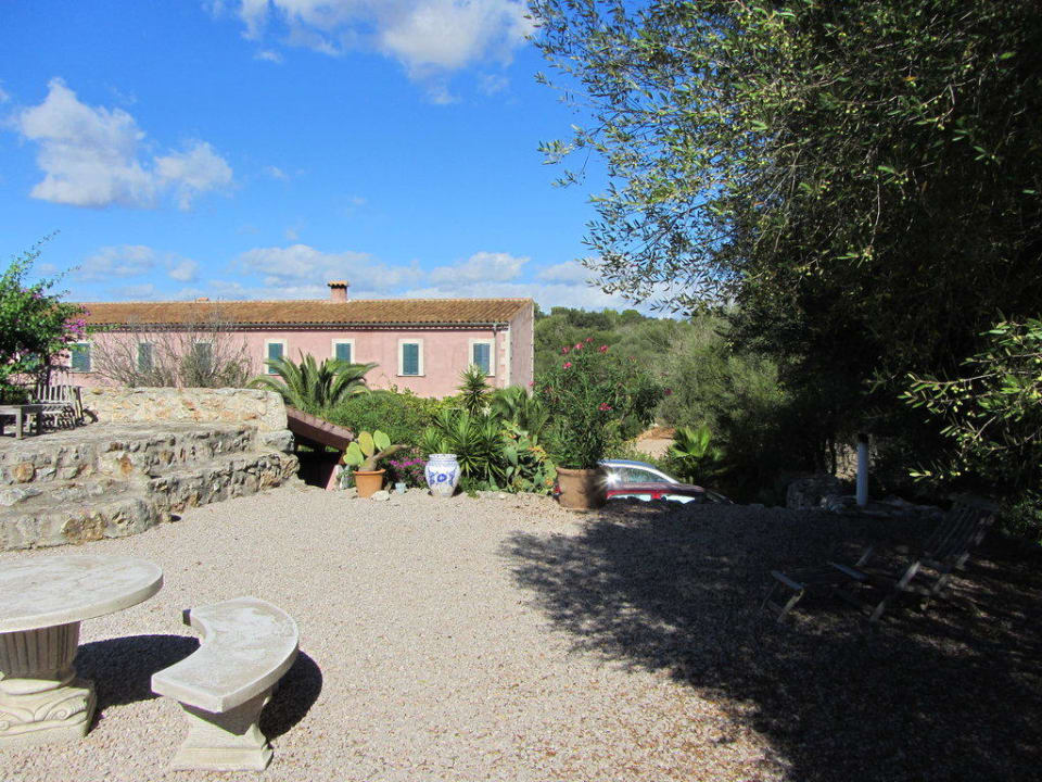 Blick auf das Haupthaus Finca Can Pina