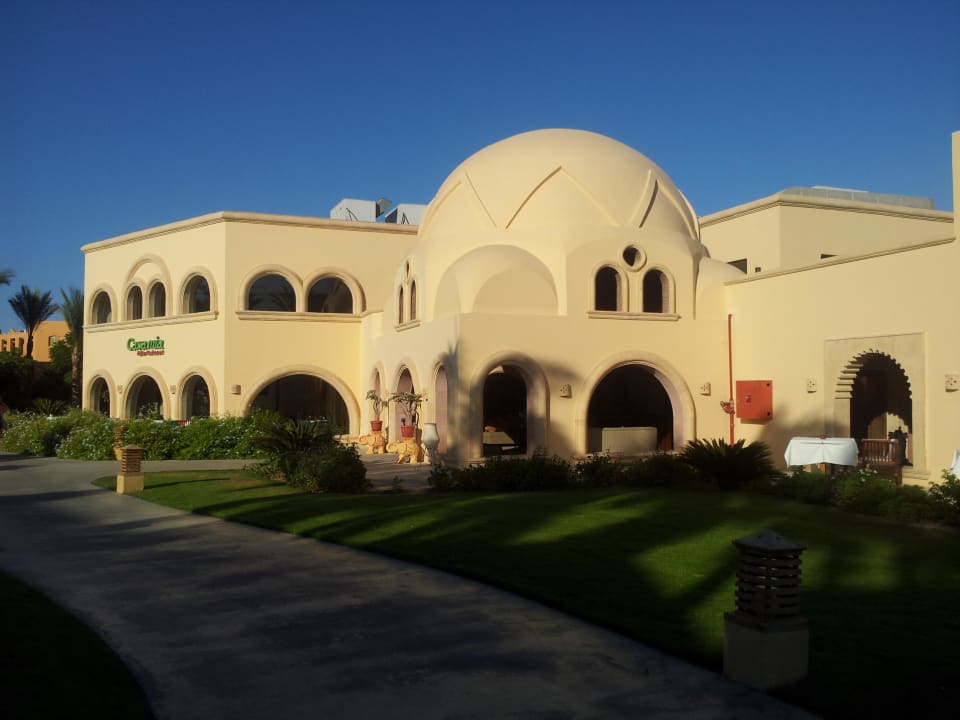 Eingang Restaurant Italiener & Inder Stella Beach Resort & Spa Makadi Bay