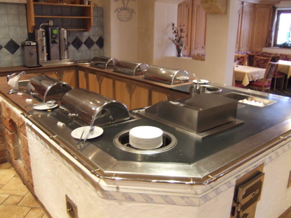 Frische Ei und Speckzubereitung Hotel Auhof