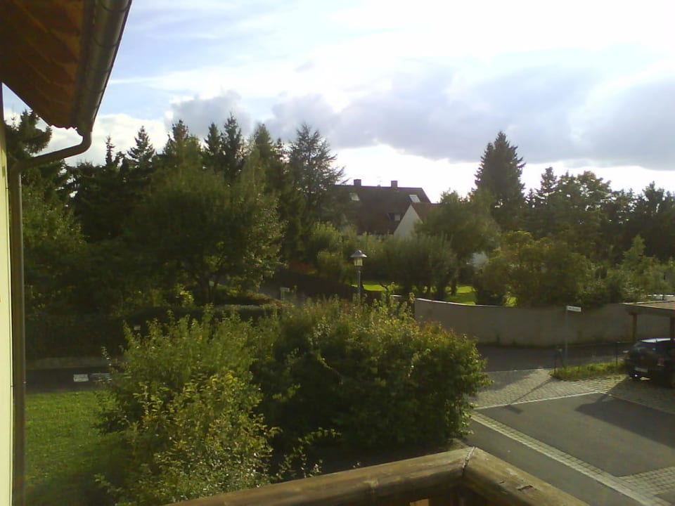 Ausblick vom Balkon Gasthof zum Rödelseer Schwan