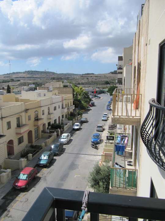 Blick vom Balkon Hotel Esmeralda