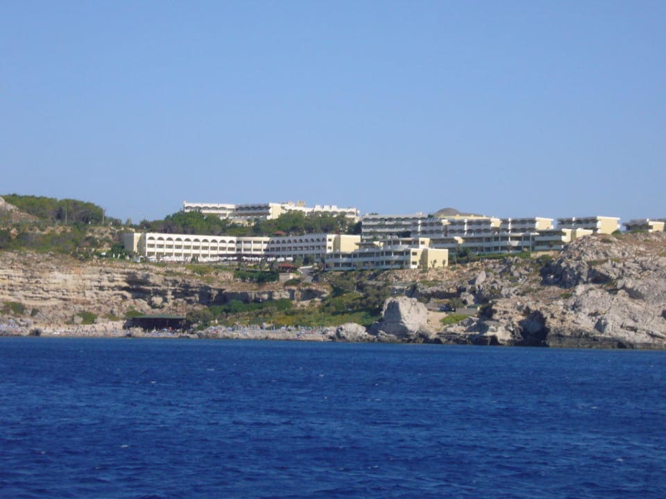 Ausblick aus dem Boot Hotel Kalithea Horizon Royal