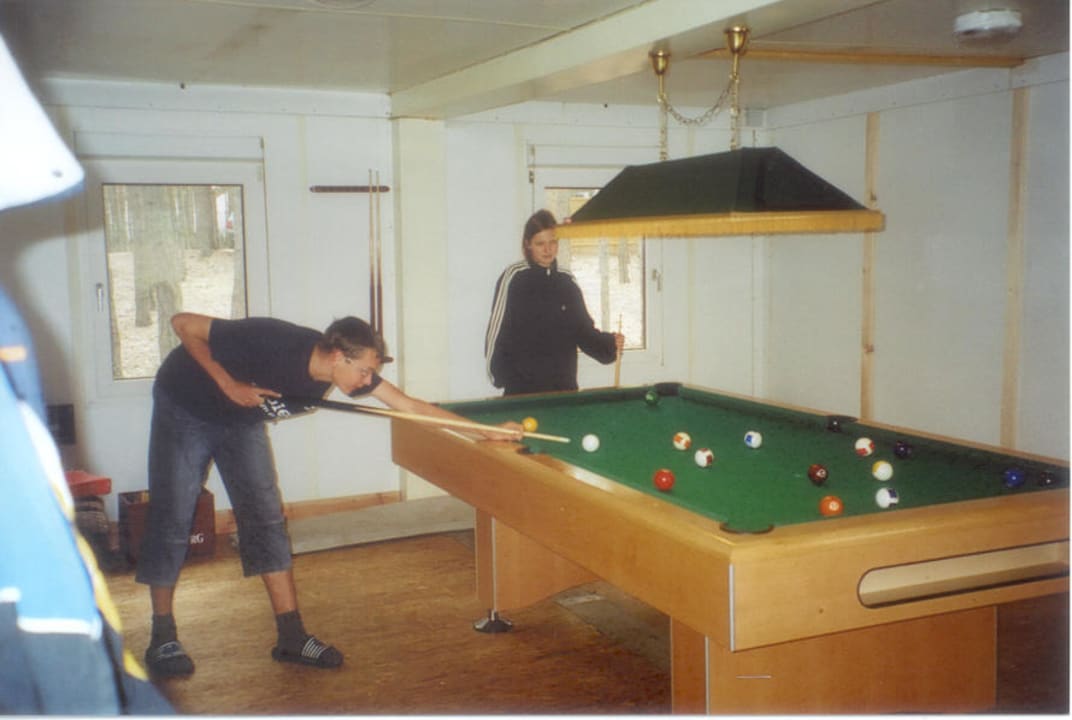 Billiarraum Naturcampingplatz & Ferienhäuser Am Grubensee