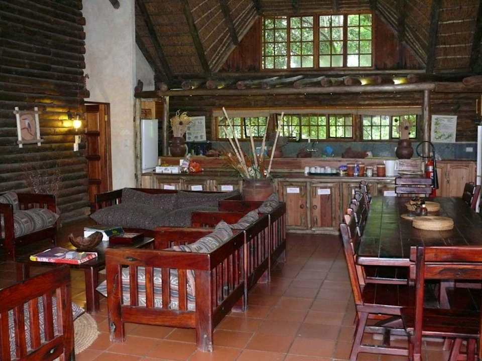 Der Gemeinschafts- und Speiseraum Hotel Drifters Hazyview Inn