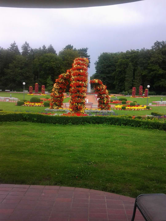 Blick von unserer Terrasse Best Western Premier Park Hotel & Spa