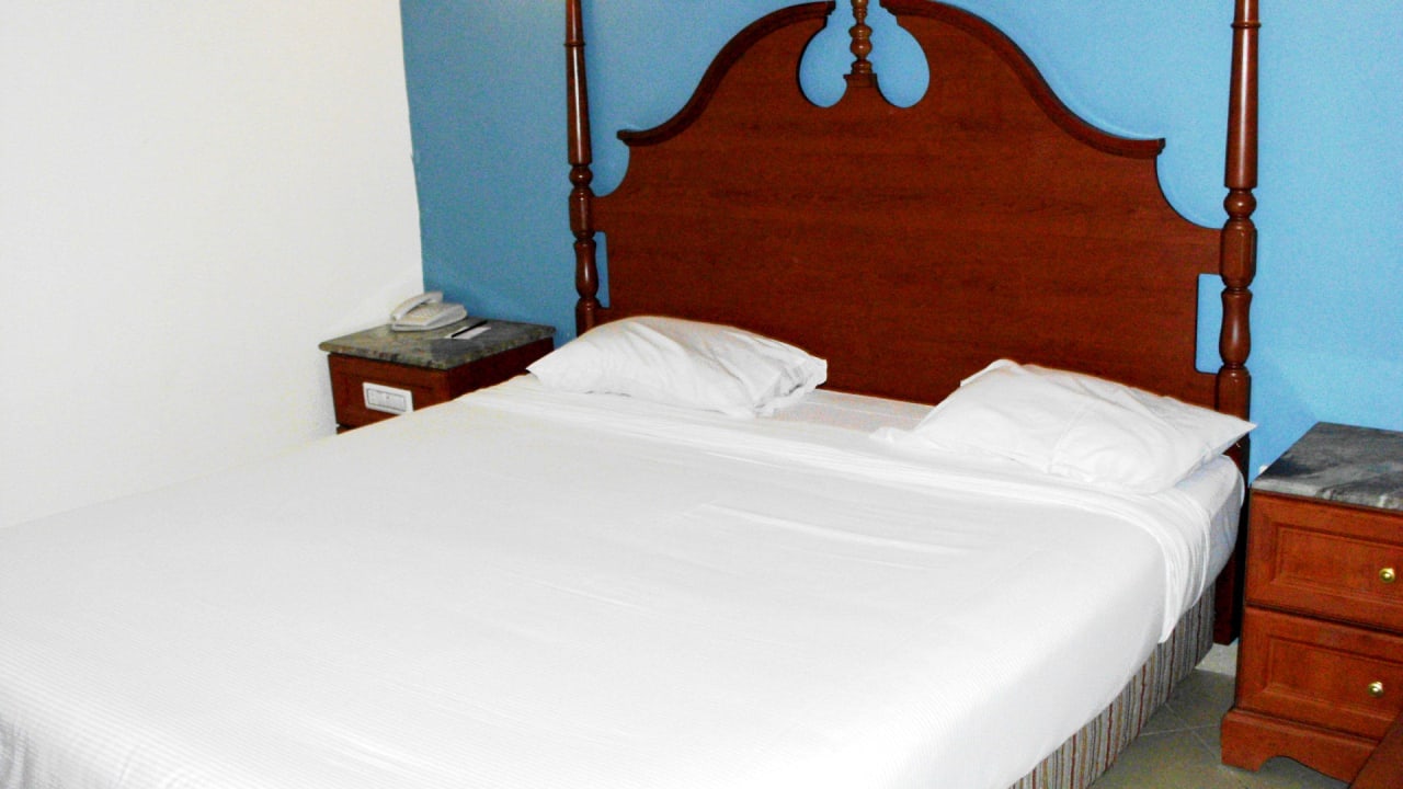 Eines der Betten/Familienzimmer Titanic Beach Spa & Aqua Park