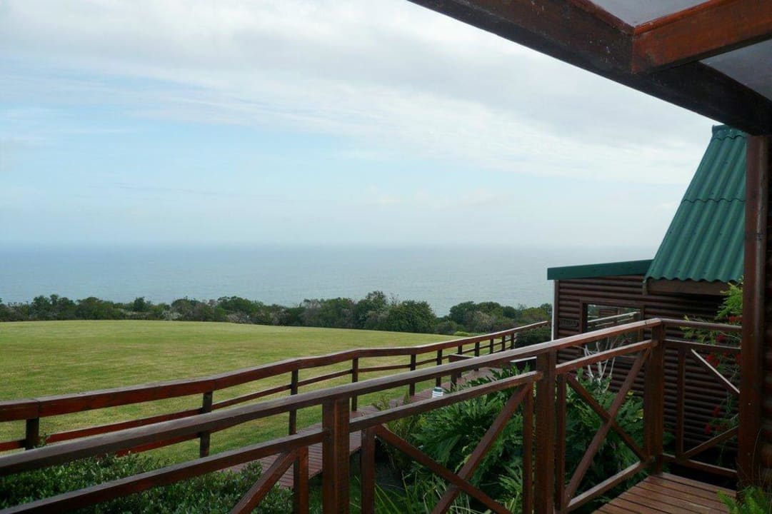 Ausblick von unserer Terrasse auf den Ozean Hotel Misty Mountain Reserve