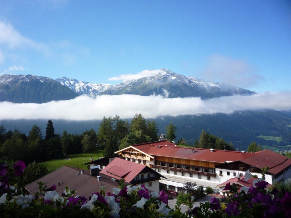 Blick aus dem Zimmer vom Balkon Hotel Habhof Garni