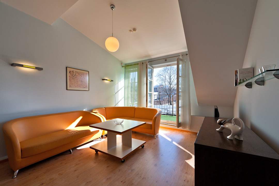 The living room - two bedrooms apartment Barbacan Apartments