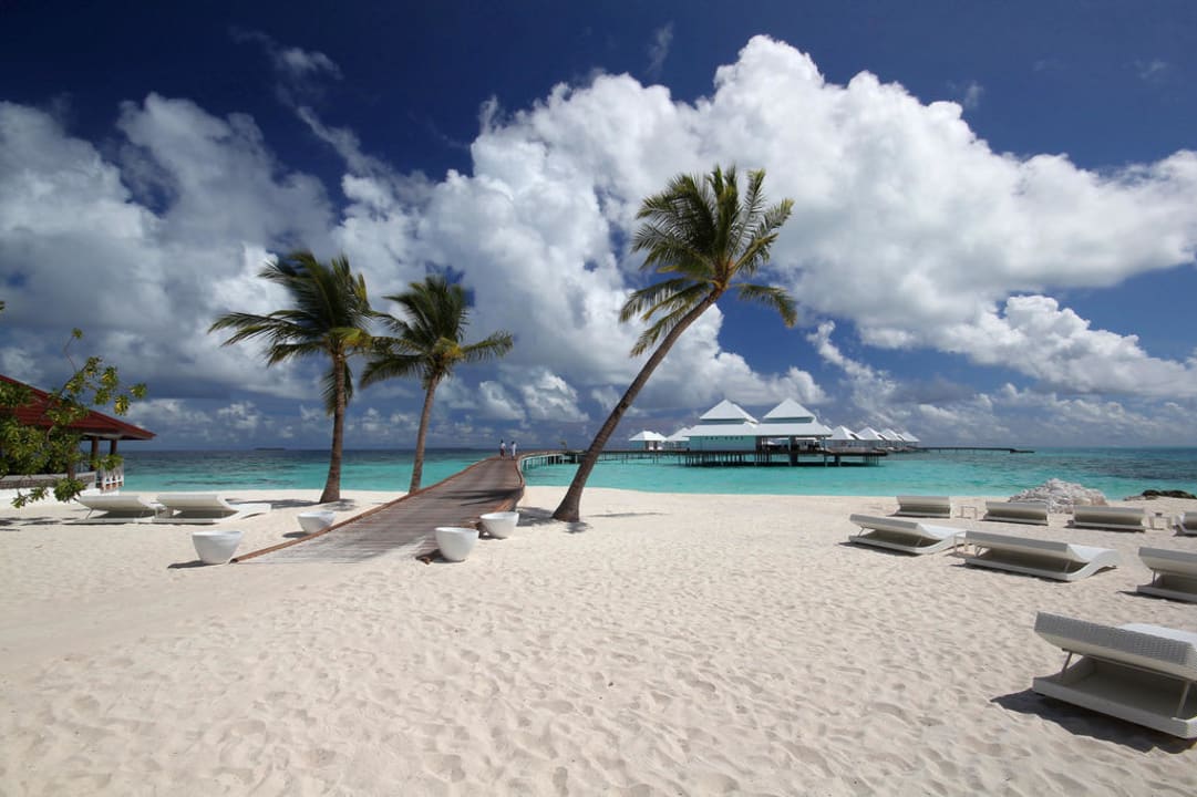 Liegen an der Beachbar Diamonds Thudufushi