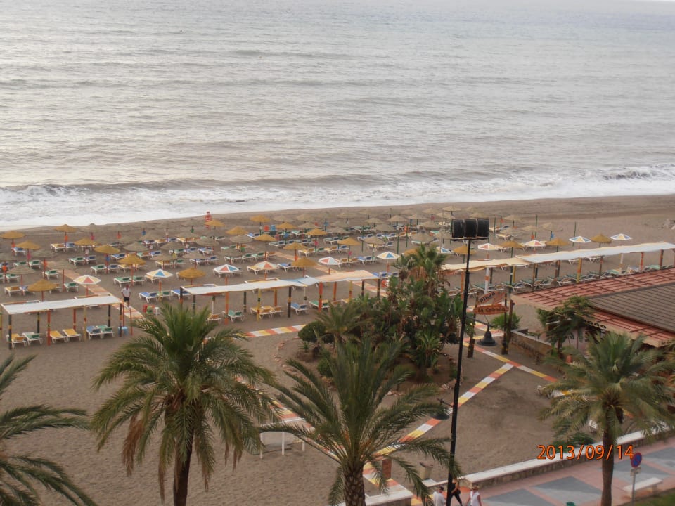 Blick zum Strand Meliá Costa del Sol