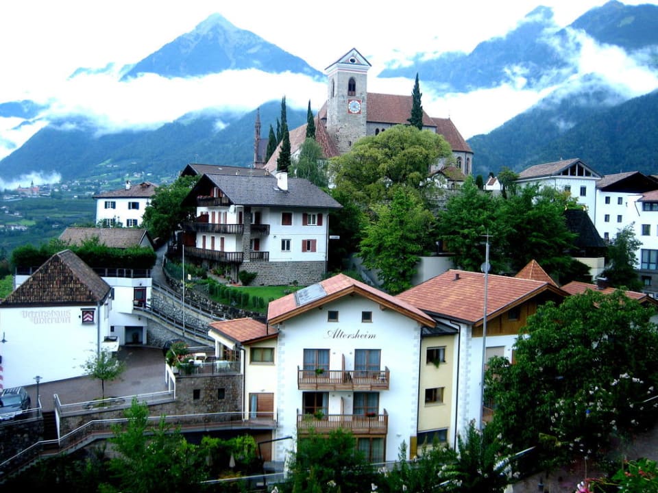 Ausblick vom Balkon Hotel Schennerhof