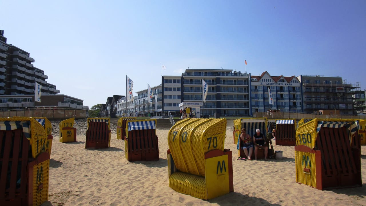 Außenansicht Strandhotel Duhnen / Aparthotel Kamp