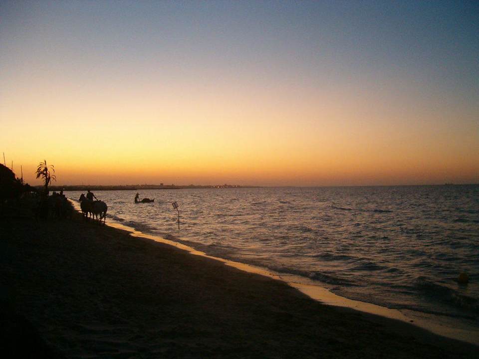 Sonnenuntergang Houda Golf & Beach Club