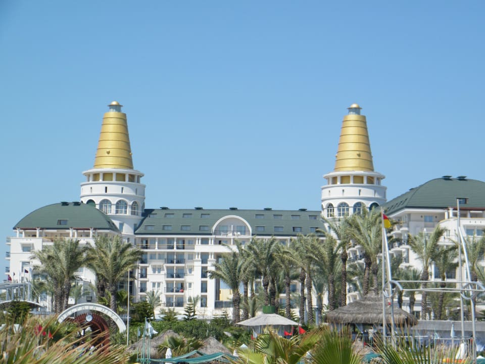 Delphin Diva vom Strand aus. Hotel Delphin Diva