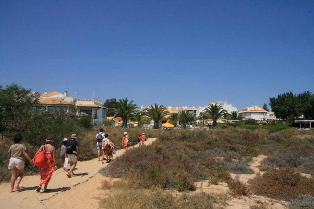 ein erster blick zurück nach 3 min. Golden Club Cabanas