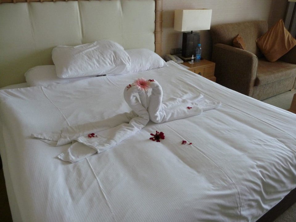 Die übliche Handtuchdeko der Zimmermädchen Rixos Premium Belek